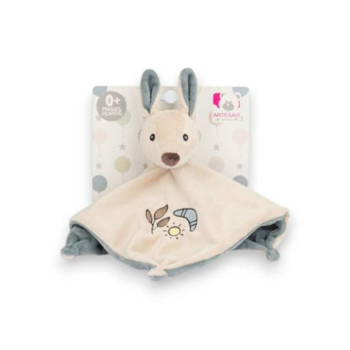 Picture of ARTESAVI KANGAROO 26CM BLANKET BLUE